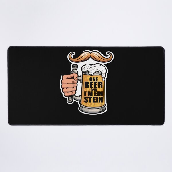 Item preview, One Beer and Im Ein Stein - Mustache Design designed and sold by Peter Stawicki.