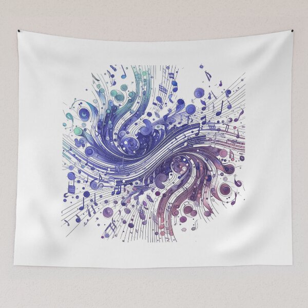 Item preview, Pattern - Music Swirls Design designed and sold by bonnieleigh6902.