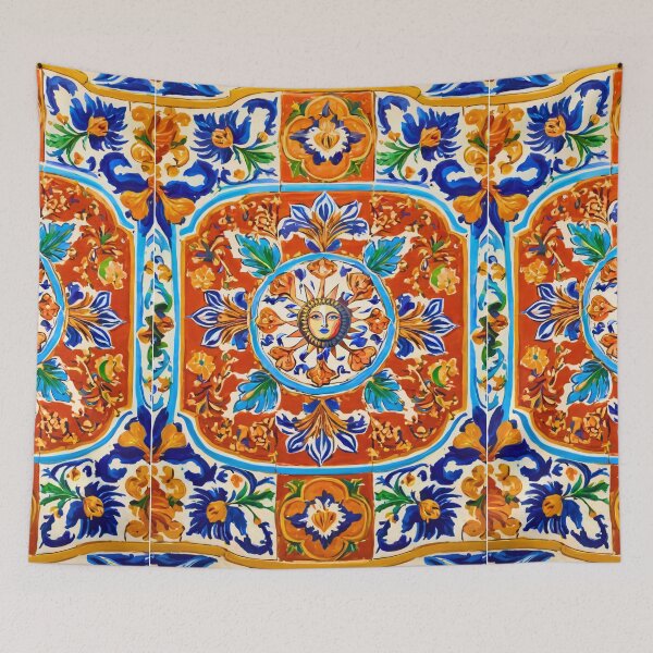 Item preview, Sicilian Sun and Floral Pattern designed and sold by Kiki-Hes.