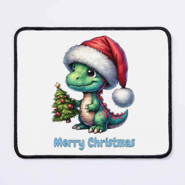 Item preview, Little cute dinosaur in Santa Claus hat. designed and sold by KojourinArt.