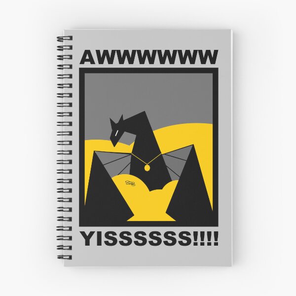 Item preview, "Awwwwww yisssss!" said the dragon to its gold designed and sold by dogbear-designs.