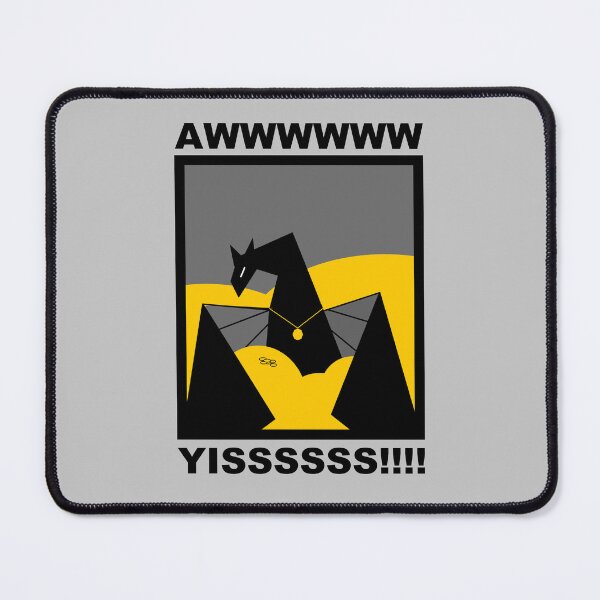 Item preview, "Awwwwww yisssss!" said the dragon to its gold designed and sold by dogbear-designs.