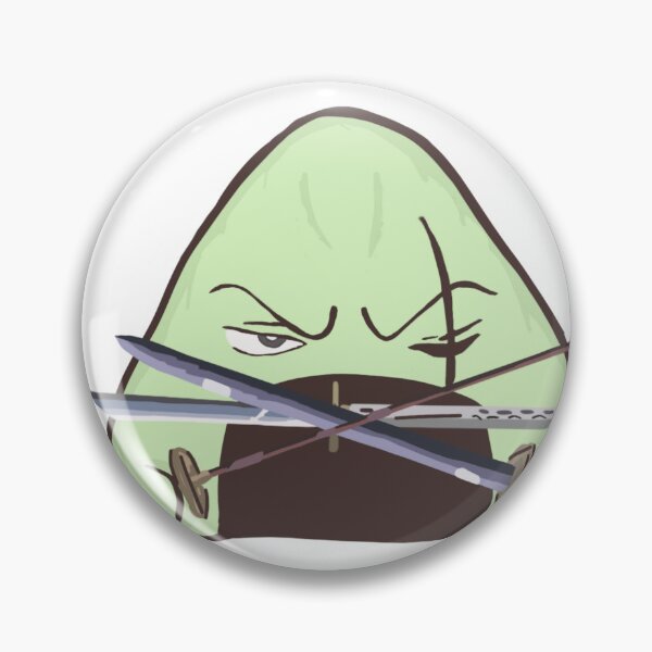 Item preview, Onigiri Zoro Three Swords Pirate King Anime designed and sold by not-karla.
