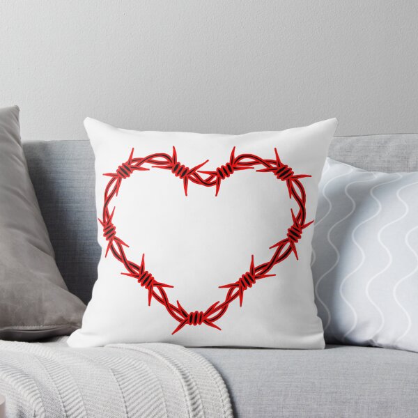 Item preview, Barbed wire heart red tattoo designed and sold by MeredithAurelia.