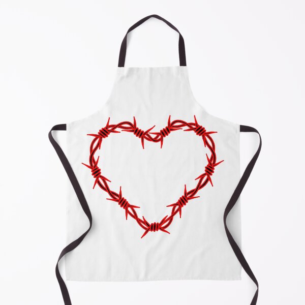 Item preview, Barbed wire heart red tattoo designed and sold by MeredithAurelia.