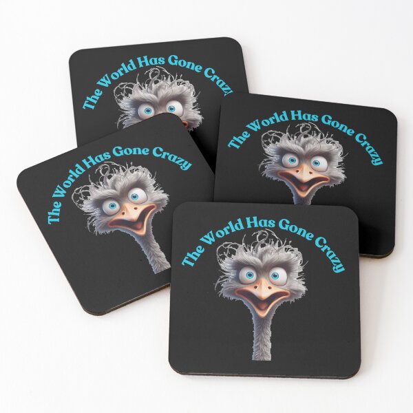 Item preview, Exasperated Gray Ostrich - The World Has Gone Crazy designed and sold by bonnieleigh6902.