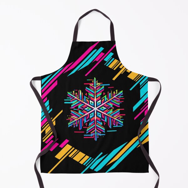 Item preview, Snowflake with Glitch Frame - Vibrant Design designed and sold by PsycheBrain.