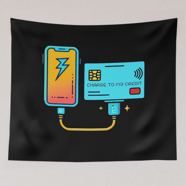 Item preview, Charge My Credit, Literally - Funny designed and sold by andrex66.
