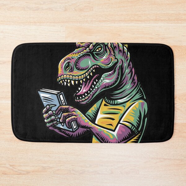 Item preview, Funny T-rex Dinosaur using ereader Book Graffiti designed and sold by Nature's Fancy.