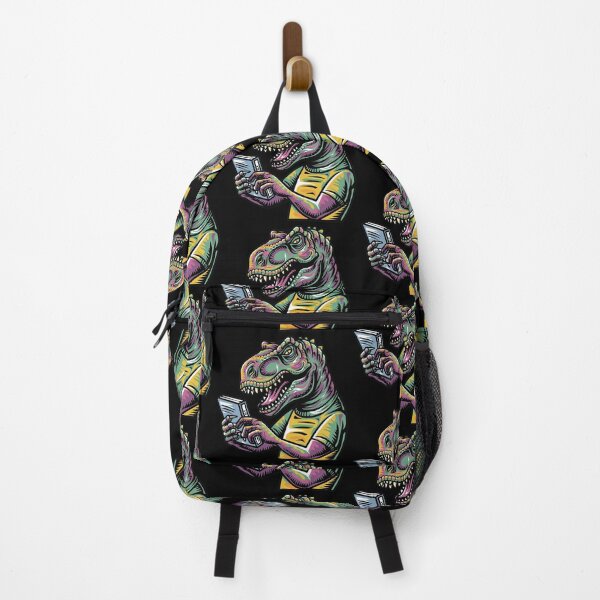 Item preview, Funny T-rex Dinosaur using ereader Book Graffiti designed and sold by Nature's Fancy.