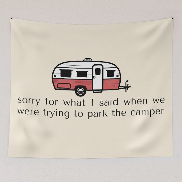 Item preview, Funny Camper Trailer designed and sold by Magnolia Valley Art.