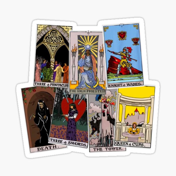 Item preview, agatha all along tarot cards all 7 designed and sold by natswinter.