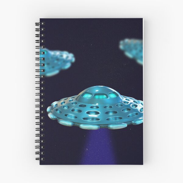 Item preview, UFO flying spaceship. Alien intergalactic saucer, 3D illustration designed and sold by Kateryna Kon.