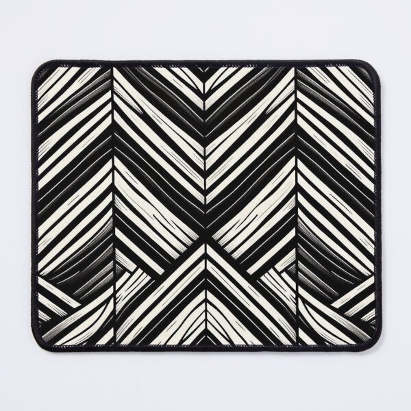 Item preview, Pattern - Herringbone Black and White Design designed and sold by bonnieleigh6902.