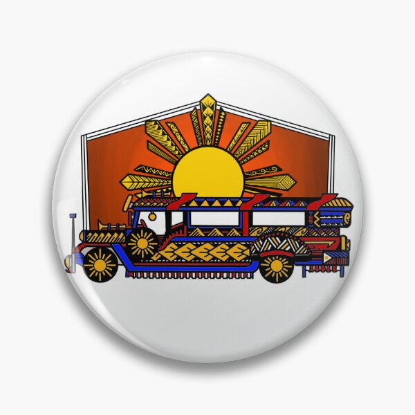 Item preview, Colorful Tribal Passenger Jeepney with Sunset designed and sold by Steeb757.