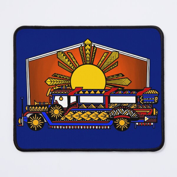 Item preview, Colorful Tribal Passenger Jeepney with Sunset designed and sold by Steeb757.