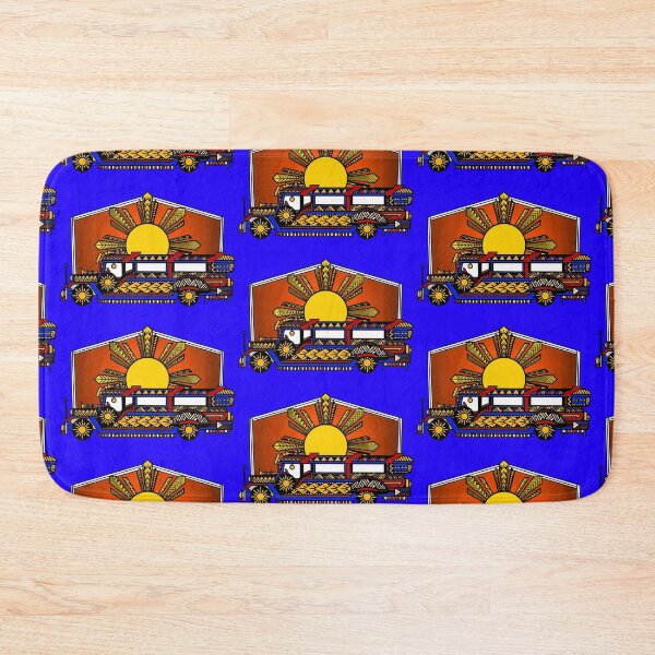 Item preview, Colorful Tribal Passenger Jeepney with Sunset designed and sold by Steeb757.