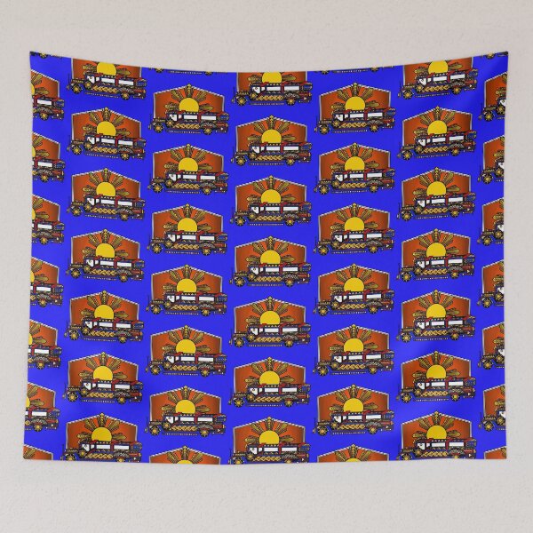 Item preview, Colorful Tribal Passenger Jeepney with Sunset designed and sold by Steeb757.