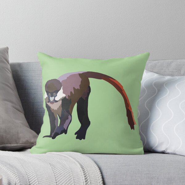 Item preview, S is for Schmidt’s Red Tailed Guenon,Guenon Monkey Illustration – Vibrant Primate Art for Wildlife and Nature Lovers designed and sold by PrettylittlepastelUk.