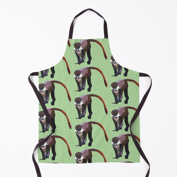 Item preview, S is for Schmidt’s Red Tailed Guenon,Guenon Monkey Illustration – Vibrant Primate Art for Wildlife and Nature Lovers designed and sold by PrettylittlepastelUk.