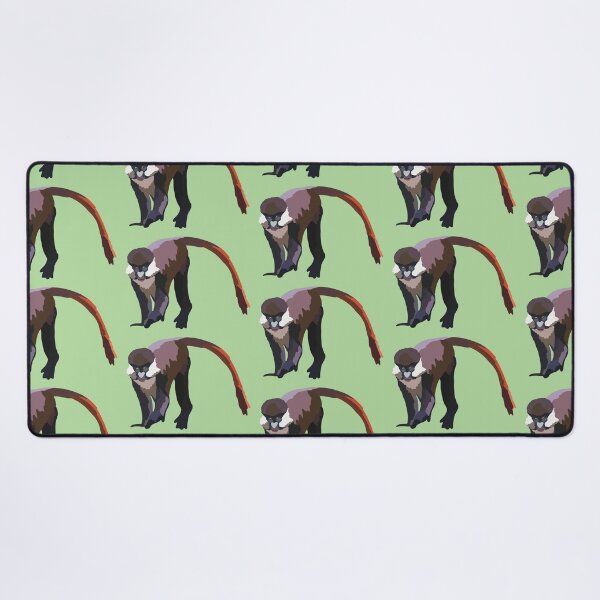 Item preview, S is for Schmidt’s Red Tailed Guenon,Guenon Monkey Illustration – Vibrant Primate Art for Wildlife and Nature Lovers designed and sold by PrettylittlepastelUk.