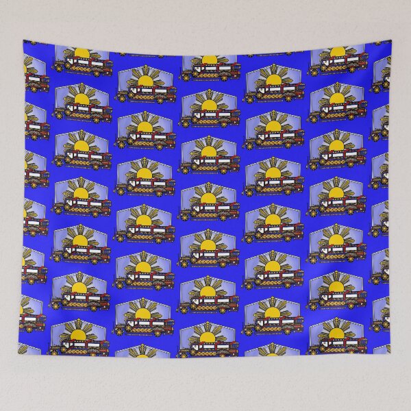 Item preview, Colorful Tribal Passenger Jeepney with Sky designed and sold by Steeb757.