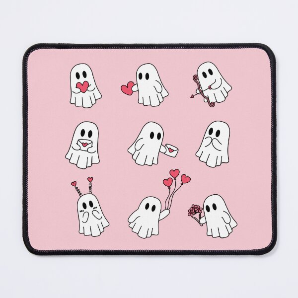 Item preview, Cute Valentine Ghost Set - Heart designed and sold by patternjp.