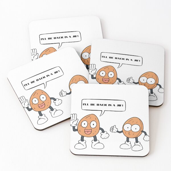 Item preview, Peanut saying, "I'll be back in a JIF." designed and sold by NicMacTees.