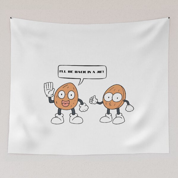 Item preview, Peanut saying, "I'll be back in a JIF." designed and sold by NicMacTees.