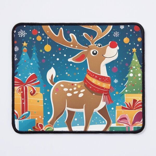 Item preview, Cute drawing of a Christmas reindeer designed and sold by Lilou13Magasin.