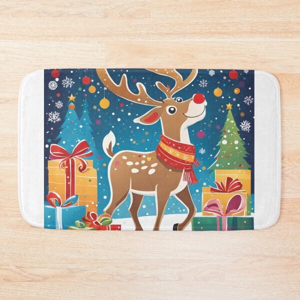 Item preview, Cute drawing of a Christmas reindeer designed and sold by Lilou13Magasin.