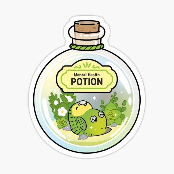 Item preview, Mental Health Potion Kakapo designed and sold by birdhism.