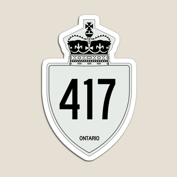 Item preview, Ontario Highway 417 Queensway, Trans-Canada Highway | Canada Highway Shield Sign designed and sold by Transit Traveller.