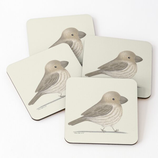 Item preview, House Finch female bird designed and sold by julianamotzko.