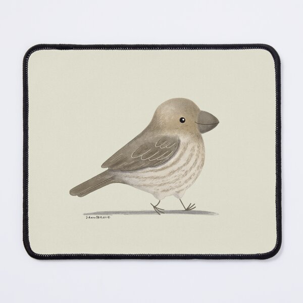 Item preview, House Finch female bird designed and sold by julianamotzko.