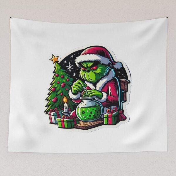 Item preview, Grinch-Inspired Christmas Collection: Funny, Mischievous Holiday Gear 2024 designed and sold by MiszungART.