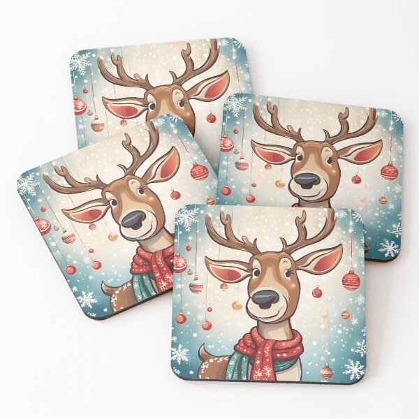 Item preview, Christmas reindeer drawing designed and sold by Lilou13Magasin.