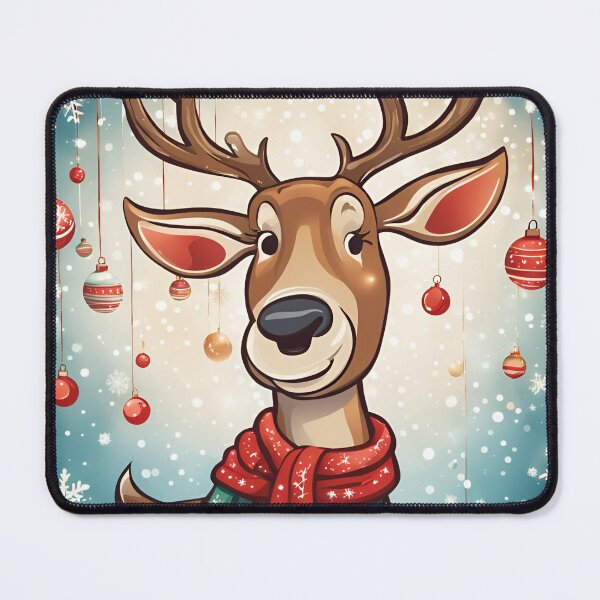 Item preview, Christmas reindeer drawing designed and sold by Lilou13Magasin.