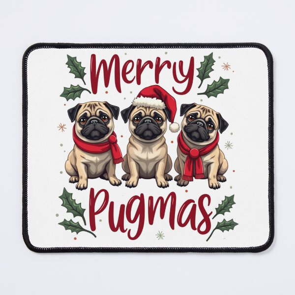 Item preview, merry pugmas designed and sold by jkrphoto.