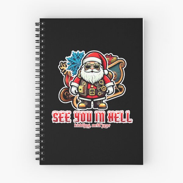 Artikelvorschau, Der Weihnachtsmann sieht dich in der Hölle entworfen und verkauft von Designial.
