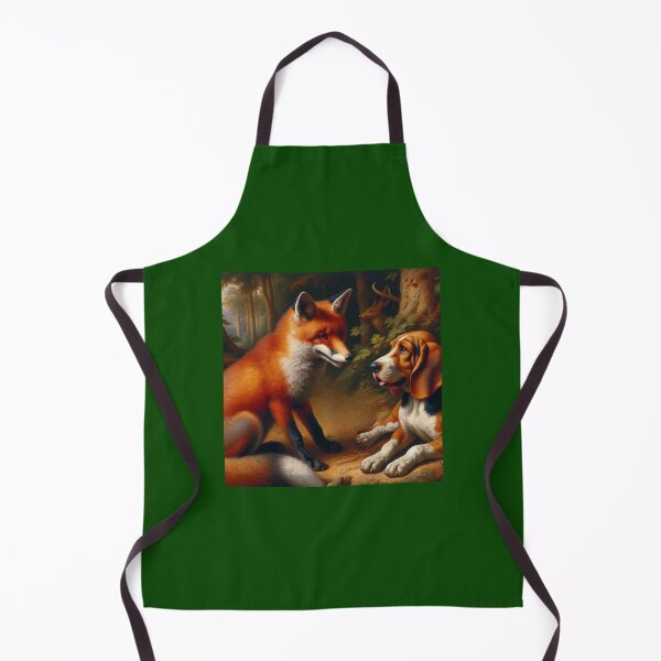 Item preview, Charming Duo: A Red Fox and Hound Dog's Friendship designed and sold by mustardseed-410.