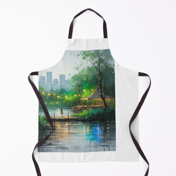 Item preview, "Riverside Serenity: Stars, Lights, and Comfortable Moments" designed and sold by PanoramaPrints.