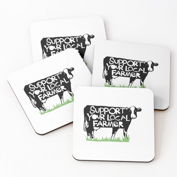 Item preview, Support your local farmer cow  designed and sold by molli-2023.