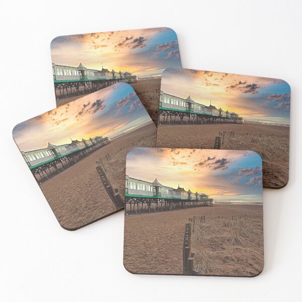 Item preview, St Annes Pier and Beach Lancashire at Sunset designed and sold by sandgrowndesign.