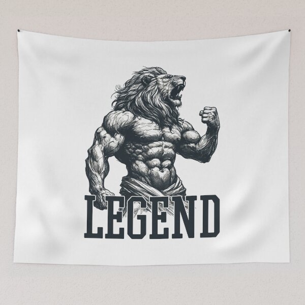 Item preview, Legend Lion Motivation Fighter Gift designed and sold by Pineapple-Tree.