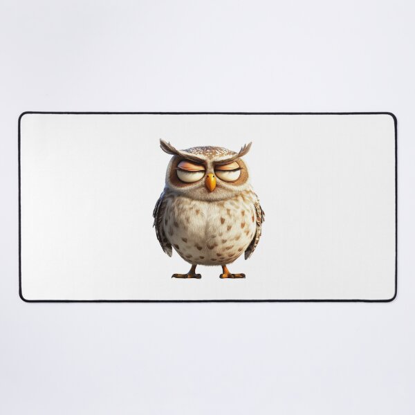 Item preview, Smug Cartoon Owl designed and sold by IllustrifyArts.