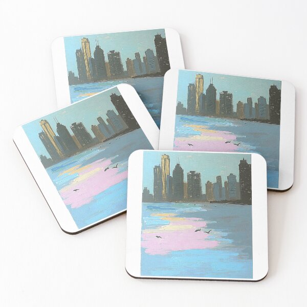 Item preview, Evening Peace: City by the Sea designed and sold by PanoramaPrints.