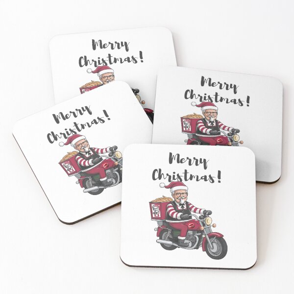 Item preview, It's Christmas in Japan. Santa Delivering KFC on Christmas with "Merry Christmas" designed and sold by AyaJP.