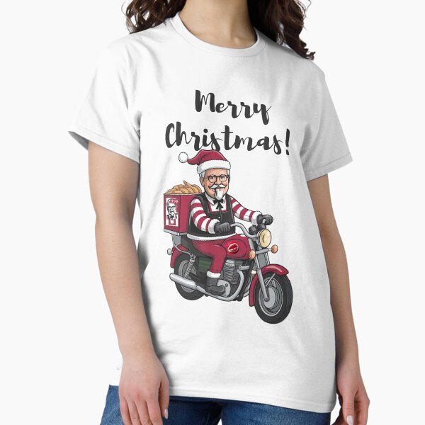 Item preview, It's Christmas in Japan. Santa Delivering KFC on Christmas with "Merry Christmas" designed and sold by AyaJP.