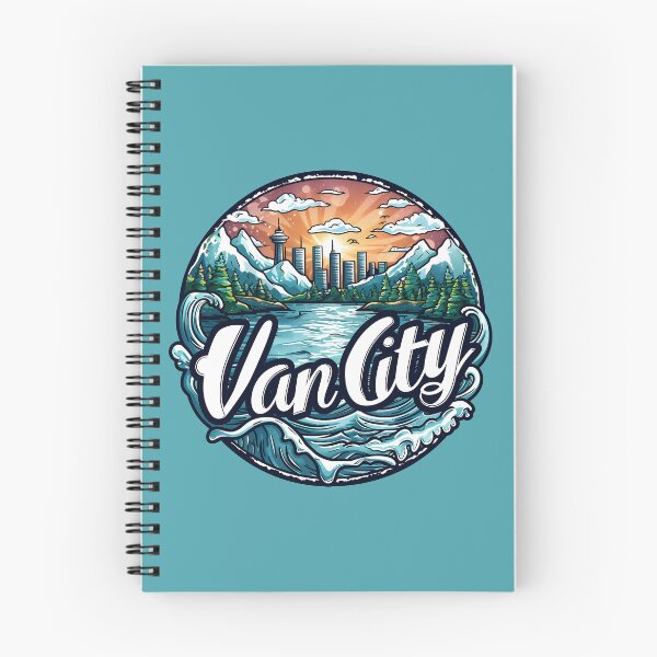 Item preview, Vancouver Van City Waves and Mountains BC Coastal Artwork designed and sold by meganohm.